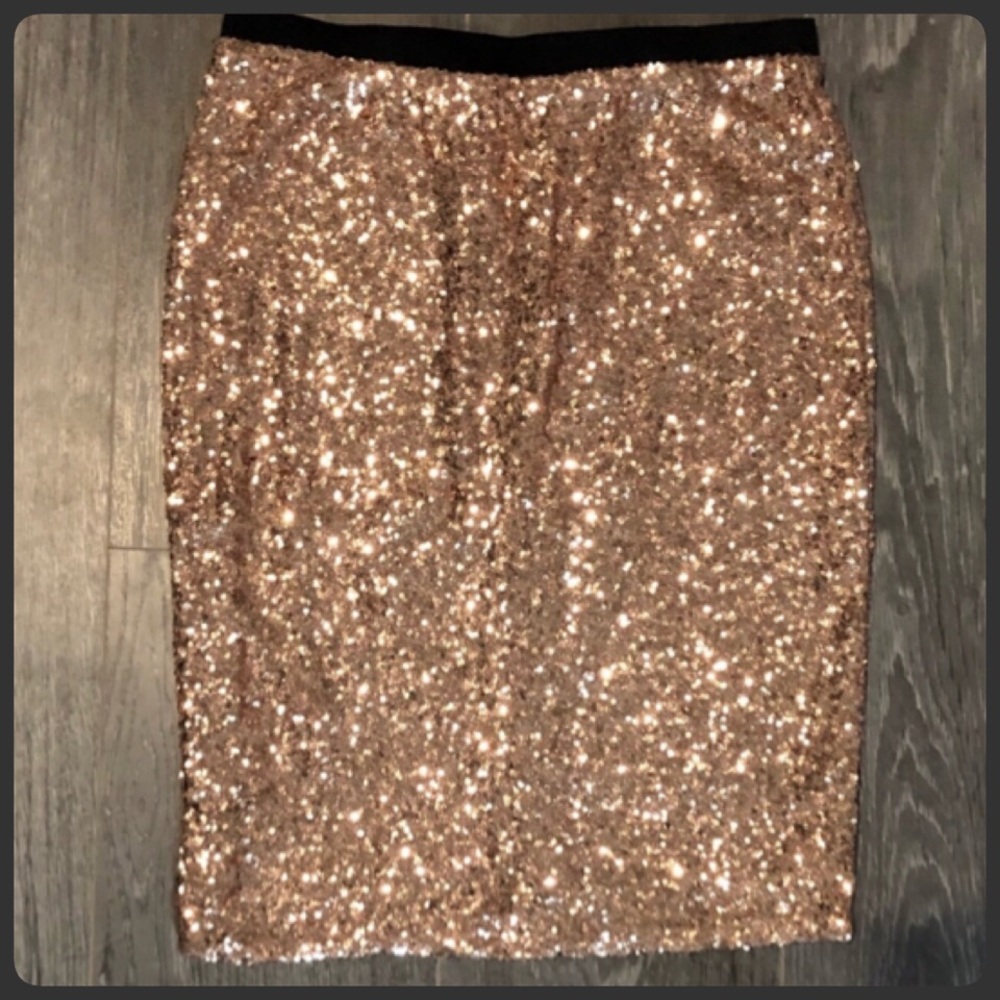 Rose Gold Sequence Skirt